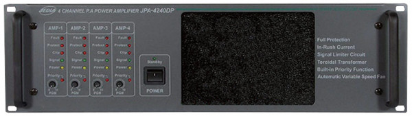 JPA 4240DP koncový 100V 4 kanálový zesilovač